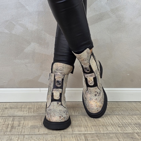 Ghete casual dama MANOS.RO piele naturala GD2332 - Img 3