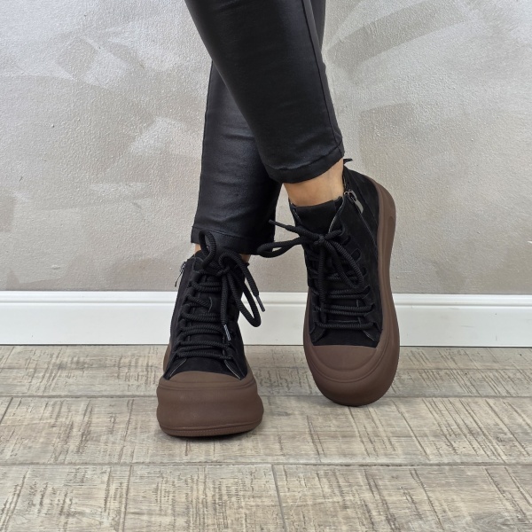MANOS.RO Ghete dama casual Formazione piele naturala GD2373 - Img 3