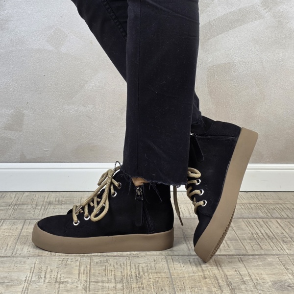 MANOS.RO Ghete dama casual Formazione piele naturala GD2408 - Img 3
