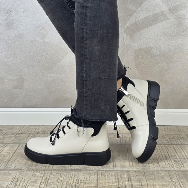 MANOS.RO Ghete dama casual sport piele naturala Filippo GS017 - Img 4
