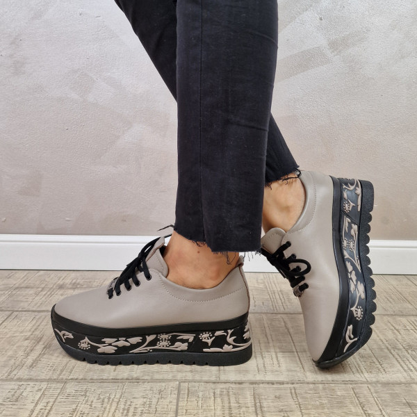 MANOS.RO Pantofi casual dama piele naturala PC1733 - Img 4