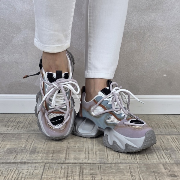 MANOS.RO Pantofi dama casual sport piele naturala FEEL PS749 - Img 2