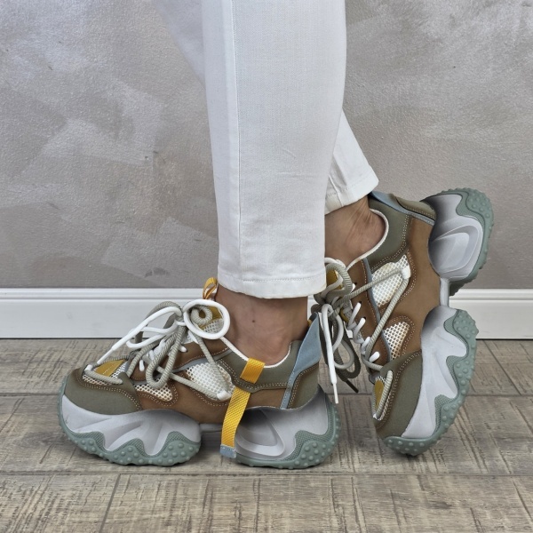 MANOS.RO Pantofi dama casual sport piele naturala FEEL PS750 - Img 4
