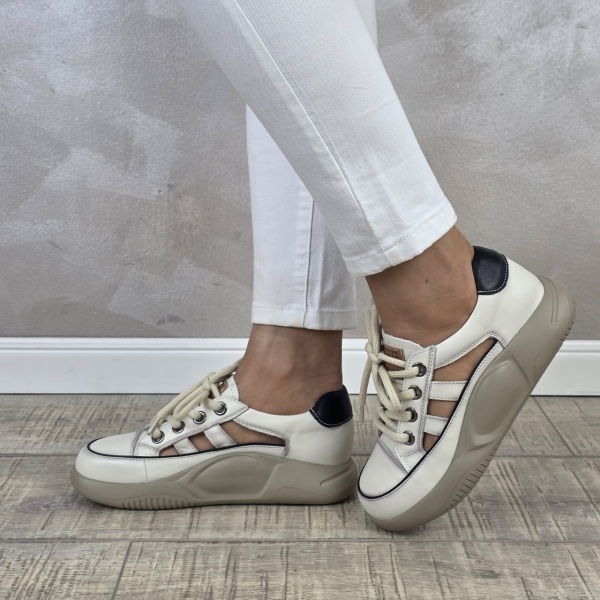 MANOS.RO Pantofi dama casual sport piele naturala FEEL PS752 - Img 5