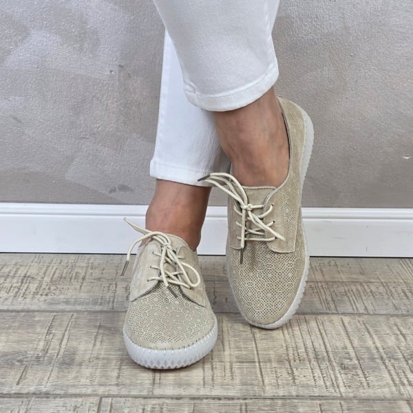 MANOS.RO Pantofi dama casual sport piele naturala FILIPPO PS753 - Img 2