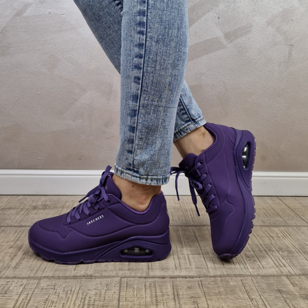MANOS.RO Pantofi dama sport Skechers® Uno 73690 PUR - Img 4