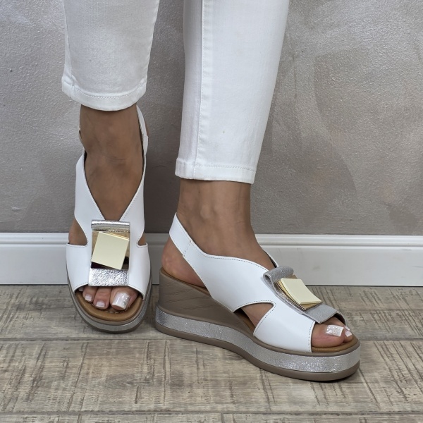 MANOS.RO Sandale dama piele naturala GOLD DEER SP876 - Img 2
