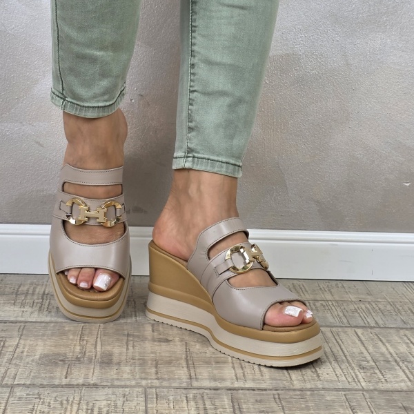 MANOS.RO Sandale dama piele naturala GOLD DEER SP886 - Img 2