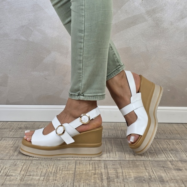MANOS.RO Sandale dama piele naturala GOLD DEER SP908 - Img 4