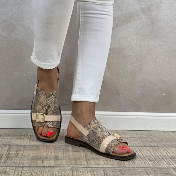 MANOS.RO Sandale dama piele naturala GOLD DEER SV1613 - Img 2