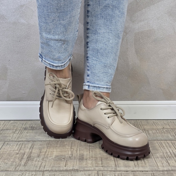 Pantofi dama casual FORMAZIONE piele naturala PC2358 - Img 3
