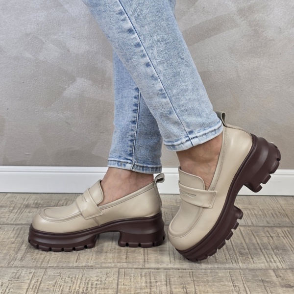 Pantofi dama casual FORMAZIONE piele naturala PC2364 - Img 4