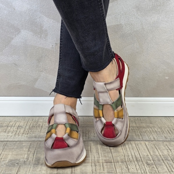 Pantofi dama casual Formazione piele naturala PV2149 - Img 4