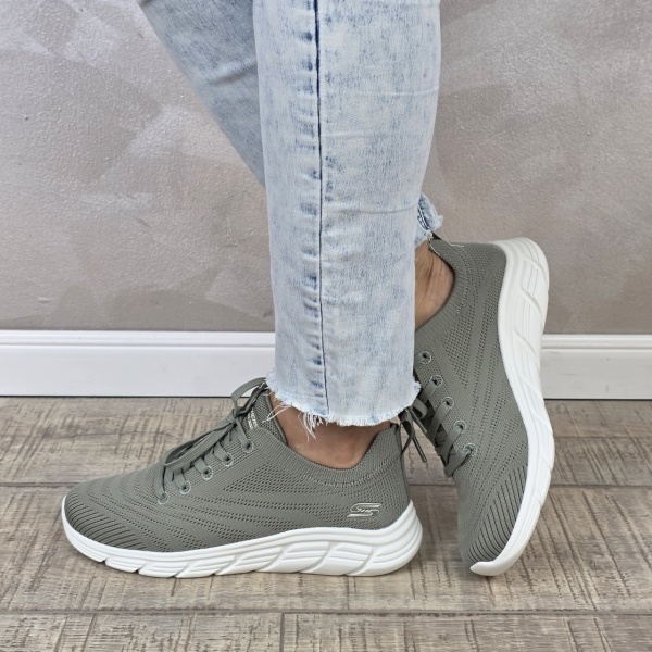Pantofi dama sport Skechers® Bobs B Flex W 117591 OLV - Img 6
