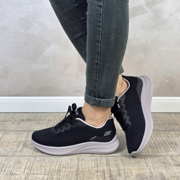 Pantofi dama sport Skechers® Bobs Squad Chaos 117731 BLK - Img 4