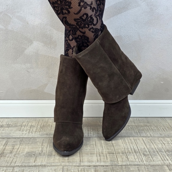 Botine/Ghete dama piele naturala MANOS.RO BT342 - Img 3