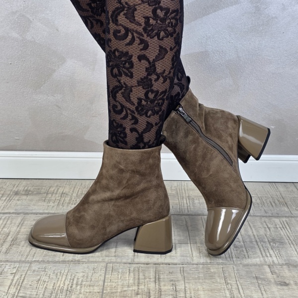 Botine/Ghete dama piele naturala MANOS.RO BT351 - Img 3