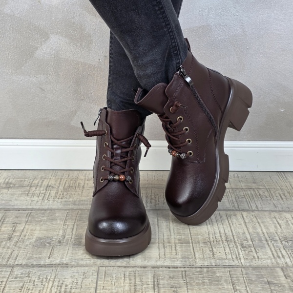 Botine/Ghete dama piele naturala MANOS.RO GD2589 - Img 4
