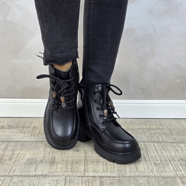 Botine/Ghete dama piele naturala MANOS.RO GD2590 - Img 2