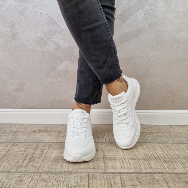 MANOS.RO Pantofi dama sport Skechers® UNO LITE LITE WORK 177289 WHT - Img 2