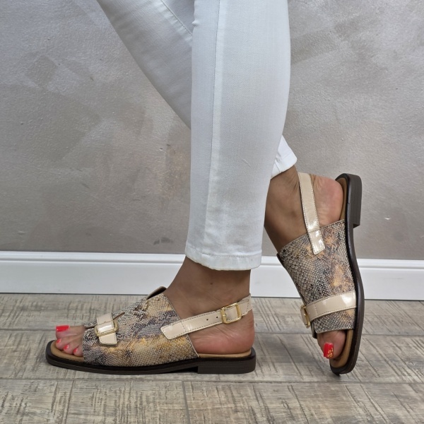 MANOS.RO Sandale dama piele naturala GOLD DEER SV1613 - Img 3
