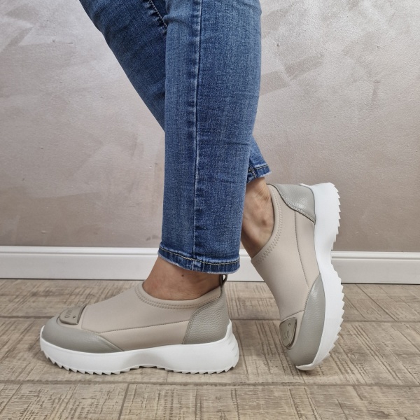 Pantofi casual/sport dama MANOS.RO piele natural/STRETCH PS511 - Img 4
