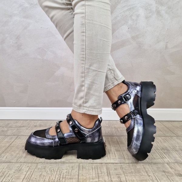 Pantofi casual/sport dama MANOS.RO piele naturala PV2138 - Img 4