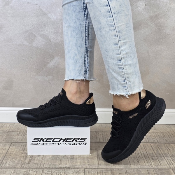 Pantofi dama sport Skechers® Bobs Skillz - Too Essential 117743 BBK - Img 5