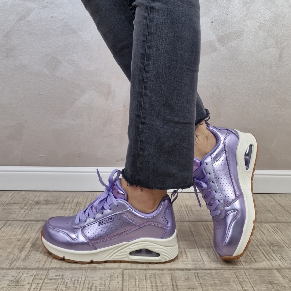 Pantofi dama sport SKECHERS UNO - METALLIXS 177109 LAV - Img 11