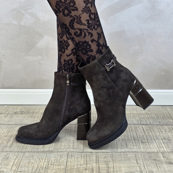 Botine/Ghete dama piele naturala MANOS.RO BT360 - Img 2