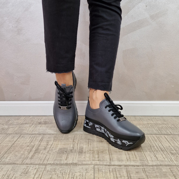 MANOS.RO Pantofi casual dama piele naturala PC1734 - Img 3
