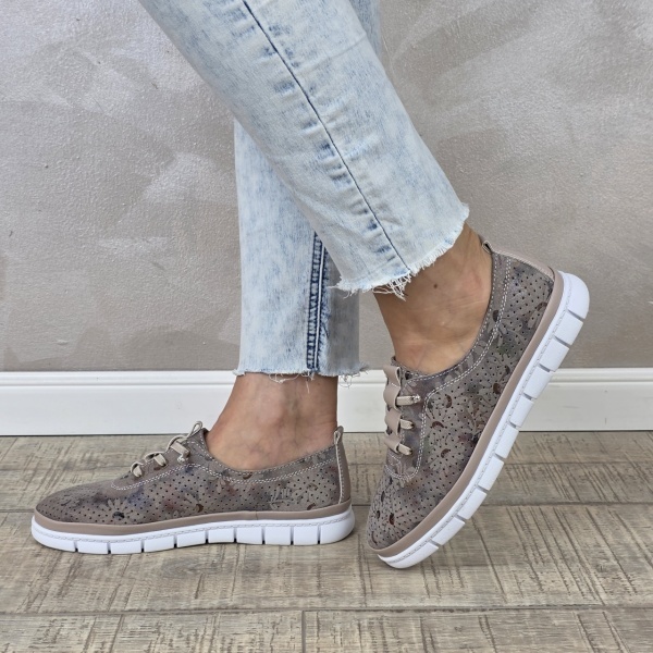 MANOS.RO Pantofi dama casual sport piele naturala FILIPPO PC2391 - Img 4