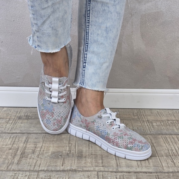 MANOS.RO Pantofi dama casual sport piele naturala FILIPPO PC2394 - Img 2
