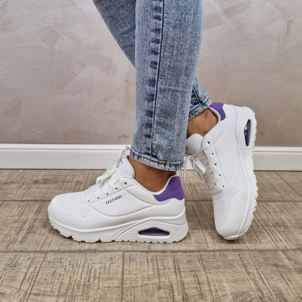 MANOS.RO Pantofi dama sport Skechers® Uno 177092 WPUR - Img 4