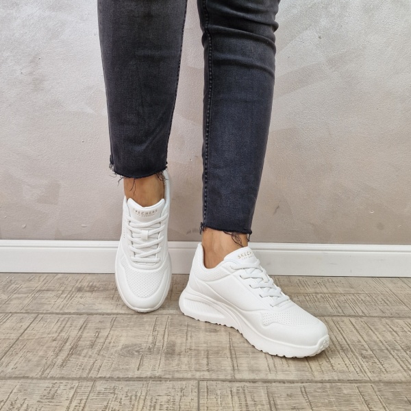 MANOS.RO Pantofi dama sport Skechers® UNO LITE LITE WORK 177289 WHT - Img 3
