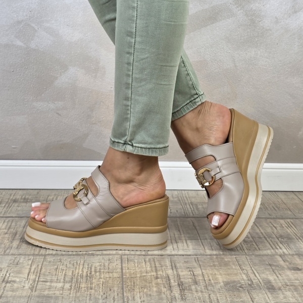 MANOS.RO Sandale dama piele naturala GOLD DEER SP886 - Img 4