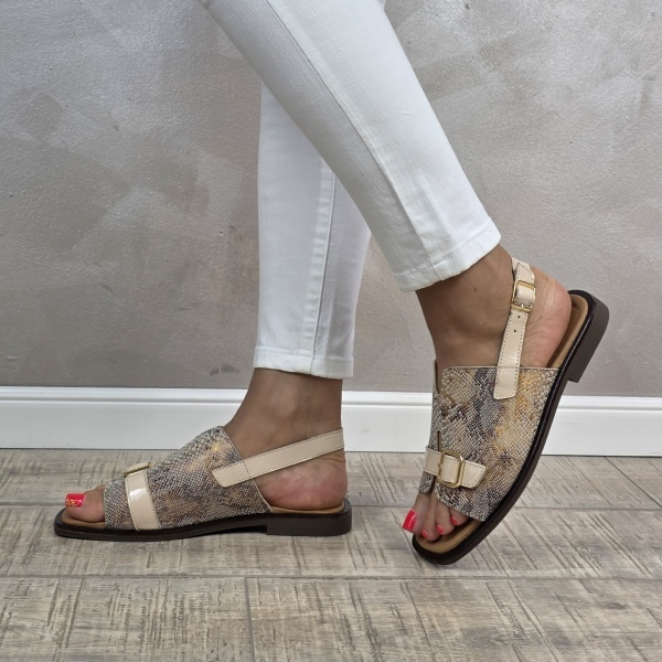 MANOS.RO Sandale dama piele naturala GOLD DEER SV1613 - Img 4