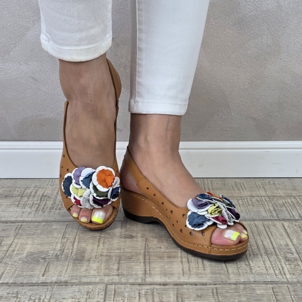 MANOS.RO Sandale dama piele naturala SP978 - Img 2