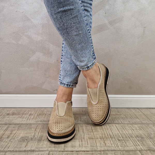 Pantofi casual/sport dama MANOS.RO piele naturala PC2212 - Img 3