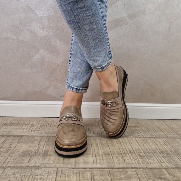 Pantofi casual/sport dama MANOS.RO piele naturala PC2218 - Img 2