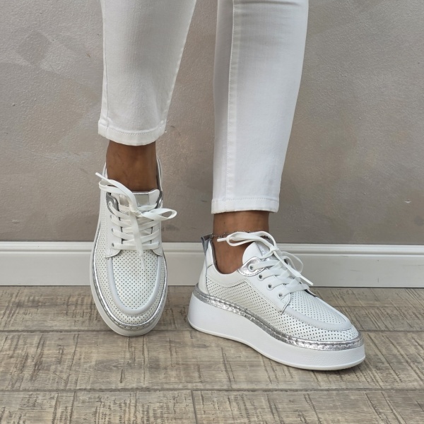Pantofi casual/sport dama MANOS.RO piele naturala PS586 - Img 2