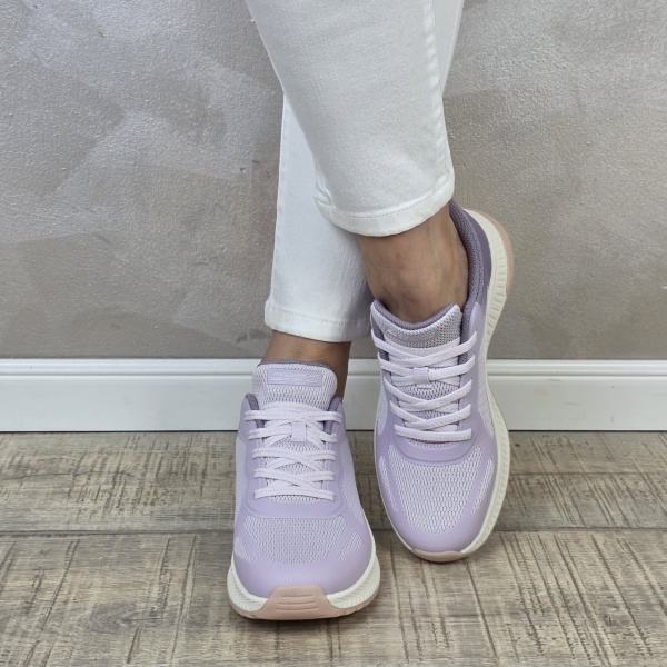 Pantofi dama sport Skechers® Bobs Squad 4 Staple Look purple 117624 PRMT - Img 3