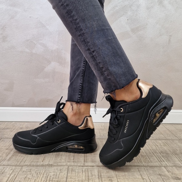 Pantofi dama sport Skechers UNO LITE 310545L BBK - Img 4