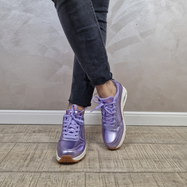 Pantofi dama sport SKECHERS UNO - METALLIXS 177109 LAV - Img 12