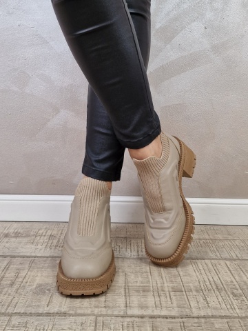 Ghete casual dama Piele naturala MANOS.RO GD2115 - Img 2