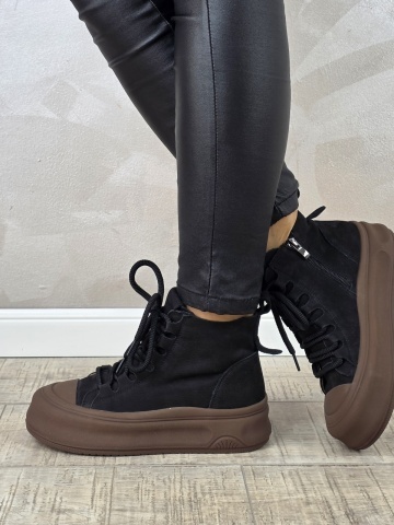 MANOS.RO Ghete dama casual Formazione piele naturala GD2373 - Img 4