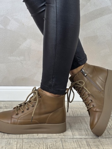 MANOS.RO Ghete dama casual Formazione piele naturala GD2374 - Img 2