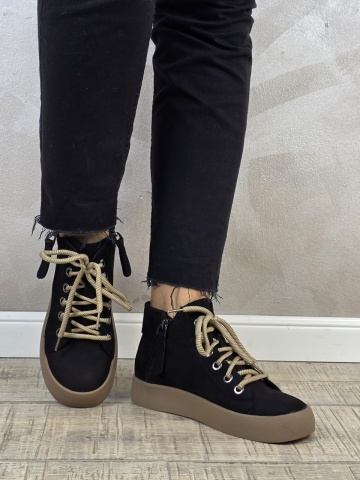 MANOS.RO Ghete dama casual Formazione piele naturala GD2408 - Img 4