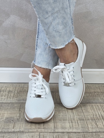 MANOS.RO Pantofi dama casual sport piele naturala FILIPPO PC2396 - Img 2