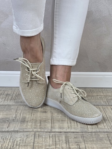 MANOS.RO Pantofi dama casual sport piele naturala FILIPPO PS753 - Img 3